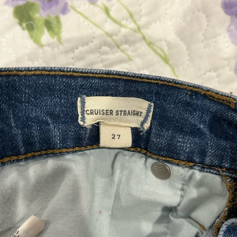 Madewell Cruiser Straight Two-Tone Jeans Sz 27 - Picture 11 of 12
